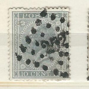 COB 17  oblitération à points  252  MONS