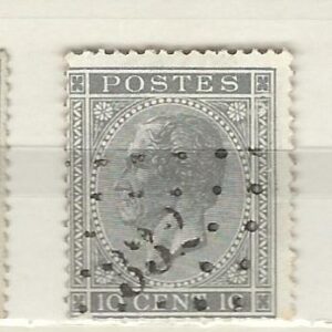 COB 17  oblitération à points  332  SERAING (NIPA + 20 FB) 