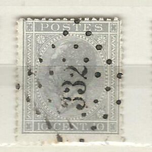 COB 17  oblitération à points  L332  SERAING (NIPA + 20 FB)