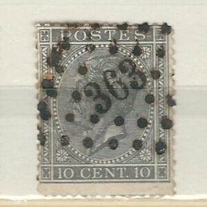 COB 17  oblitération à points  363 TOURNAI