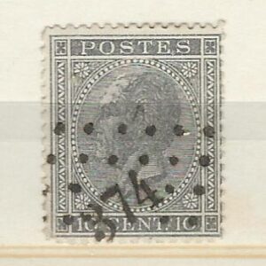 COB 17  oblitération à points  374  VERVIERS