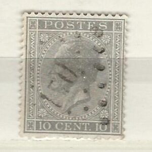 COB 17  oblitération à points 