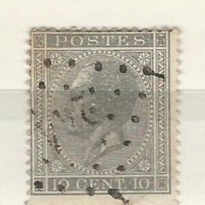 COB 17A  oblitération à points 24 Aywaille  (NIPA + 500 FB)