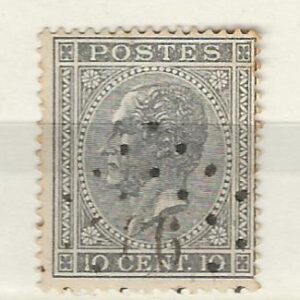 COB 17A oblitération à points  L66  BURDINE (NIPA + 300 FB)