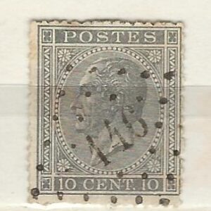 COB 17A oblitération à points  L146  GERPINNES (NIPA + 300 FB)