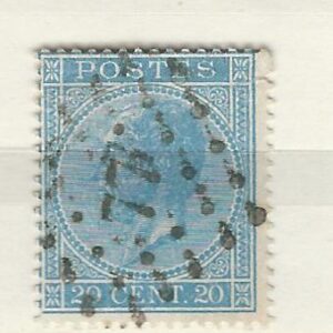 COB 18  oblitération à points  77  CHARLEROI