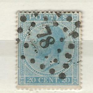 COB 18  oblitération à points  78  CHATELINEAU  (NIPA + 30 FB)