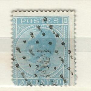 COB 18  oblitération à points  139  GAND STATION  (NIPA + 30 FB)