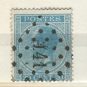 COB 18  oblitération à points  141  GAND