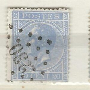 COB 18  oblitération à points  230  LIEGE (GUILLEMAIN)  (NIPA + 25 FB)