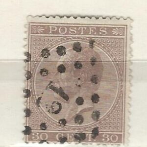 COB 19A  oblitération à points  L12  ANVERS